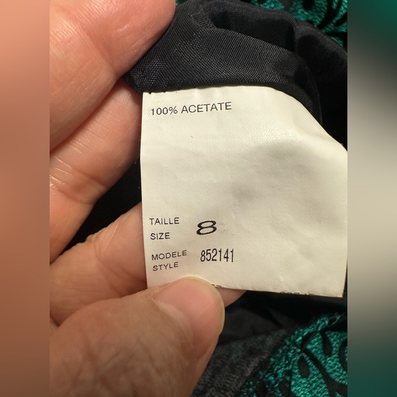 Peck & Peck Green  and Black Maxi Skirt size 8 - Picture 6 of 7